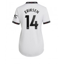 Manchester United Christian Eriksen #14 Bortatröja Dam 2022-23 Korta ärmar